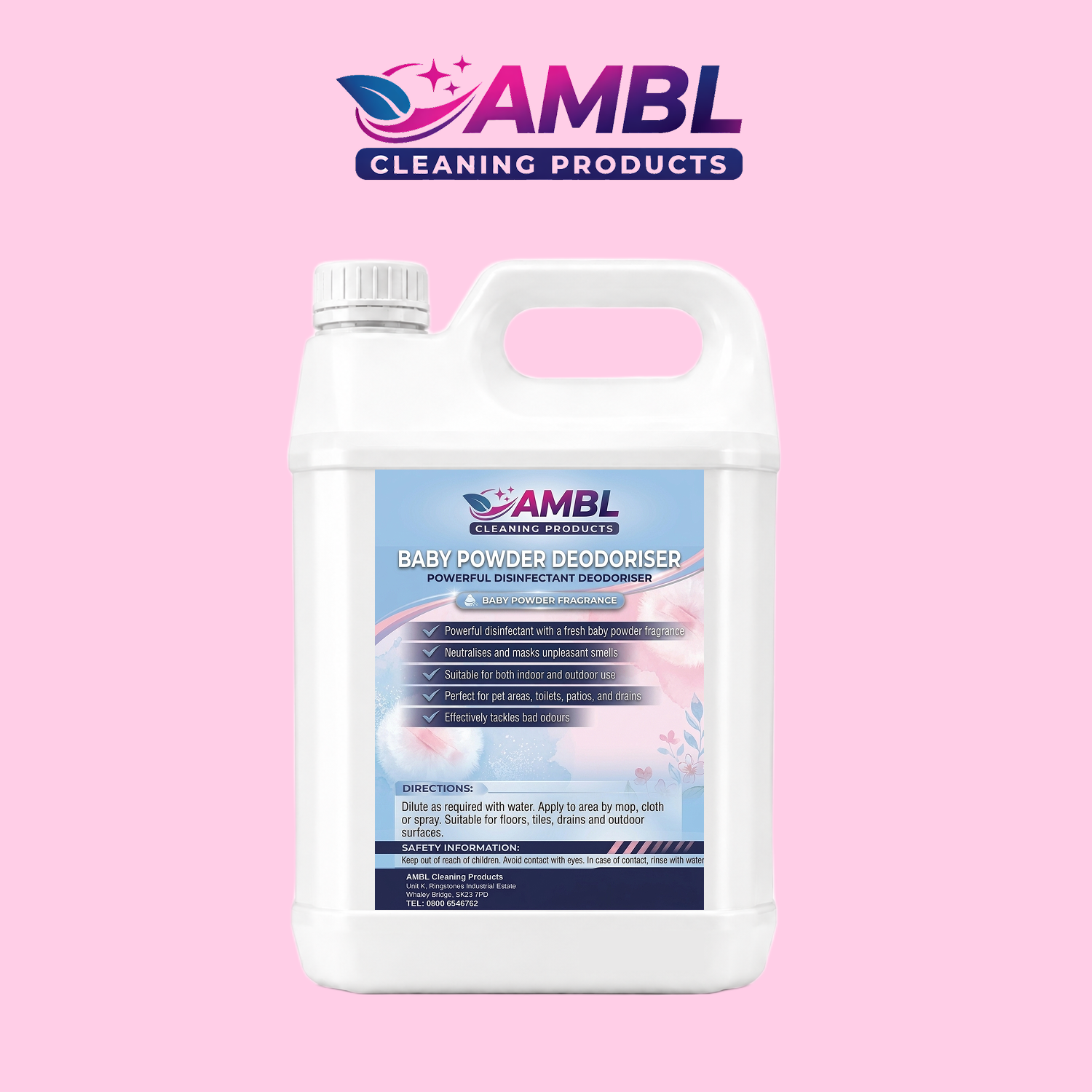 Baby powder flavoured deodoriser 5ltr
