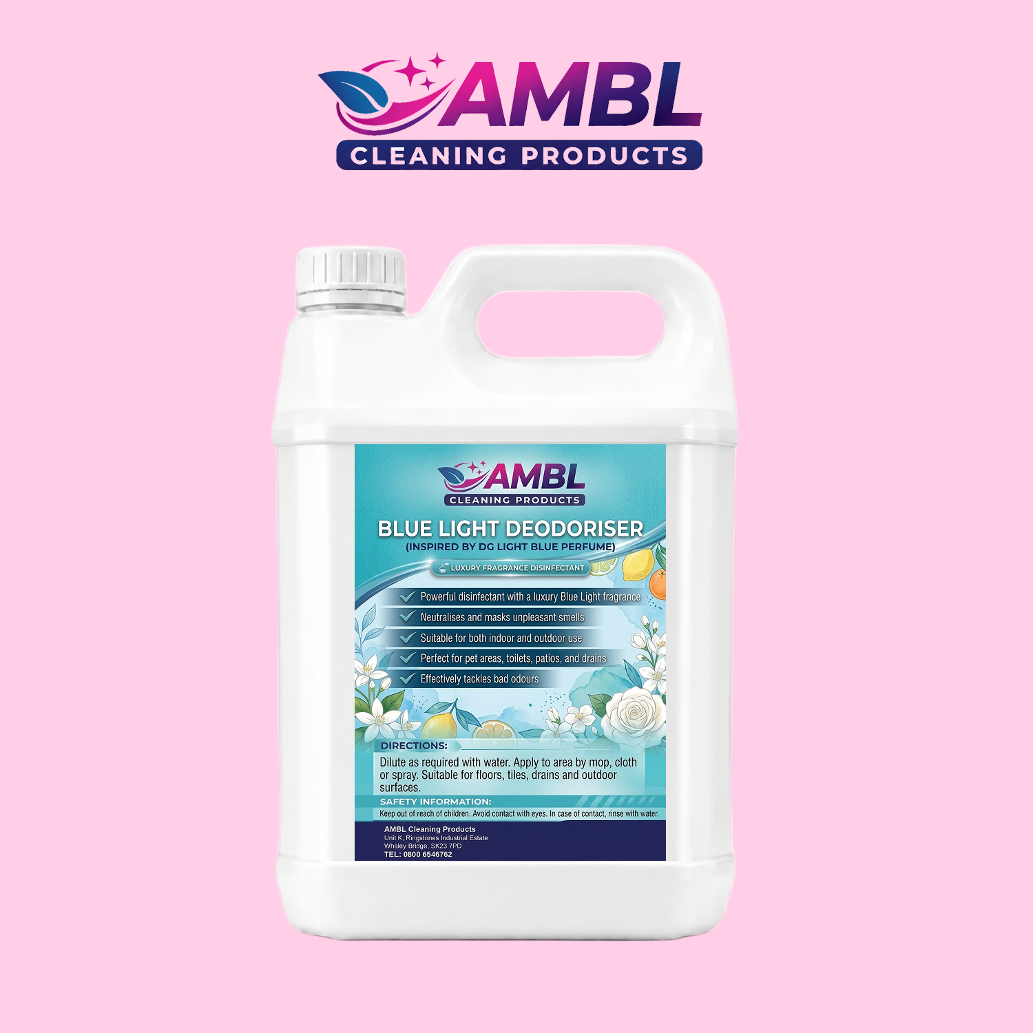 Blue light deodoriser ((inspired by DG light blue perfume) 5ltr