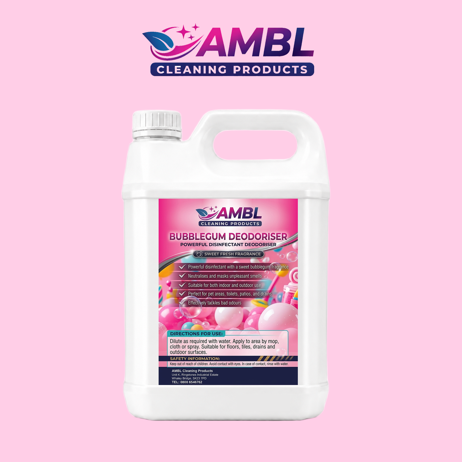 Bubblegum flavoured Deodoriser 5ltr