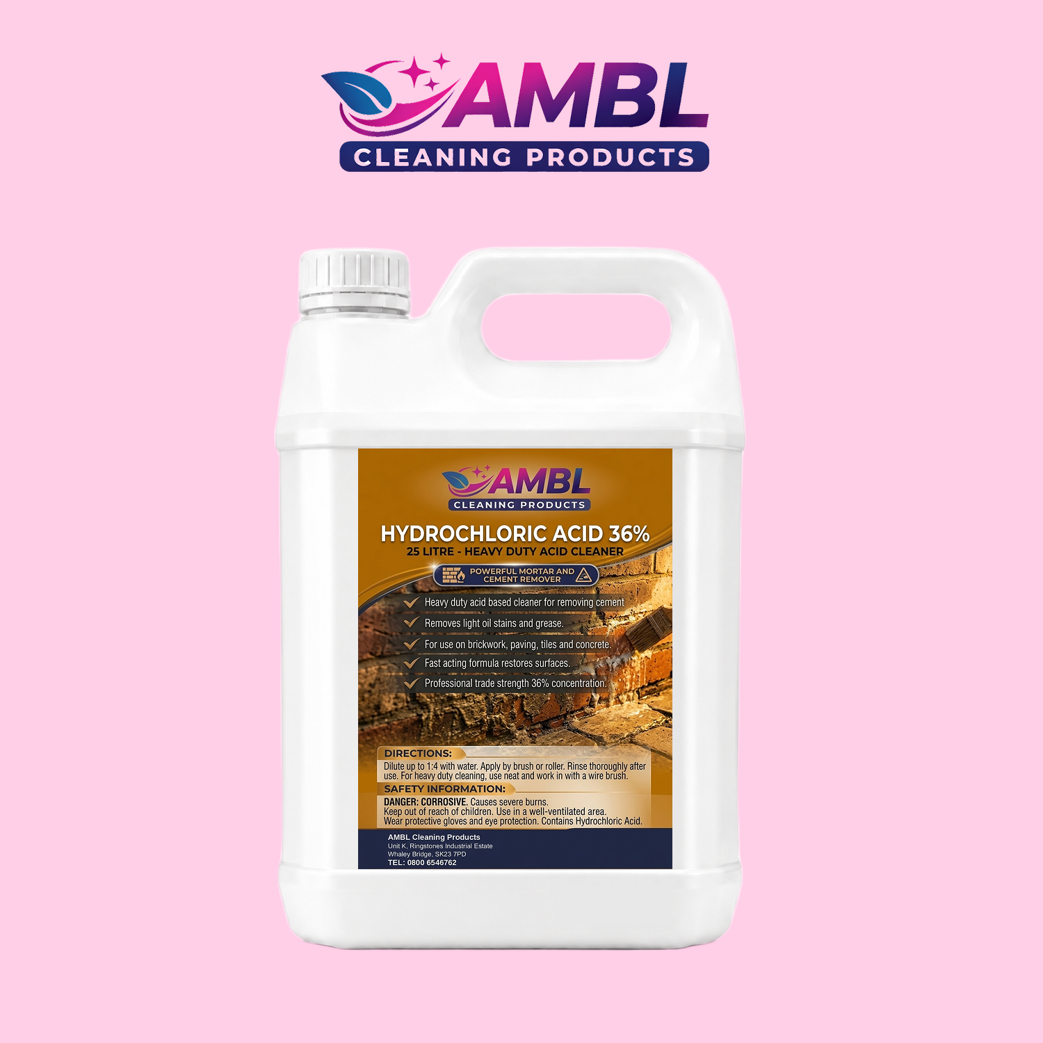Hydrochloric acid 36% 25ltr
