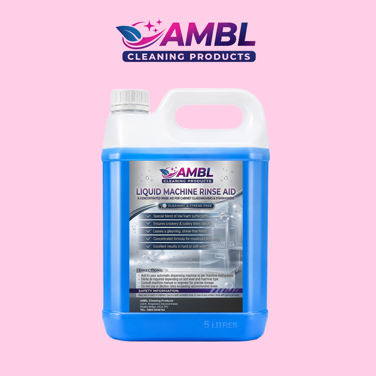 Liquid Machine Rinse Aid 5ltr