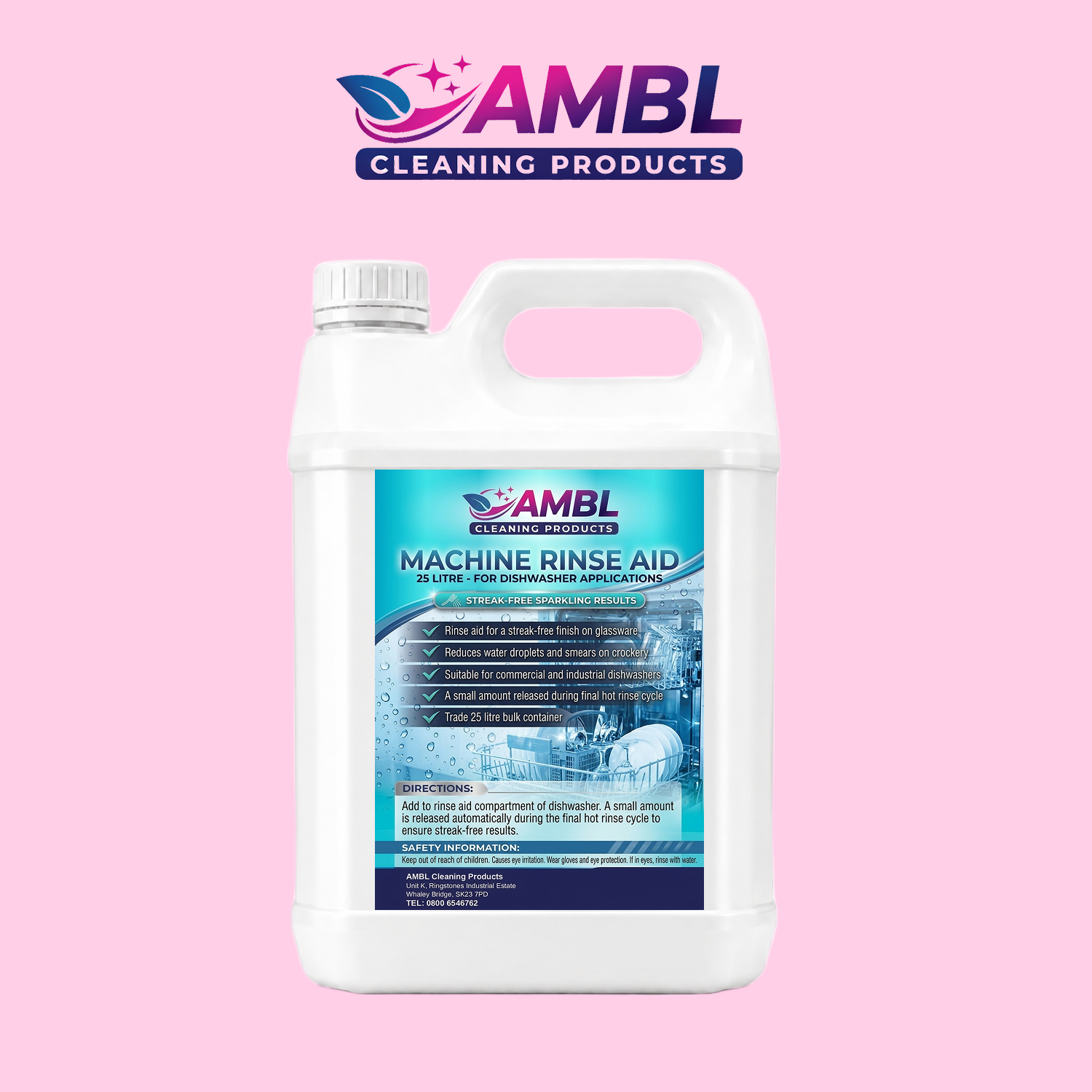 Machine rinse aid 25tlr