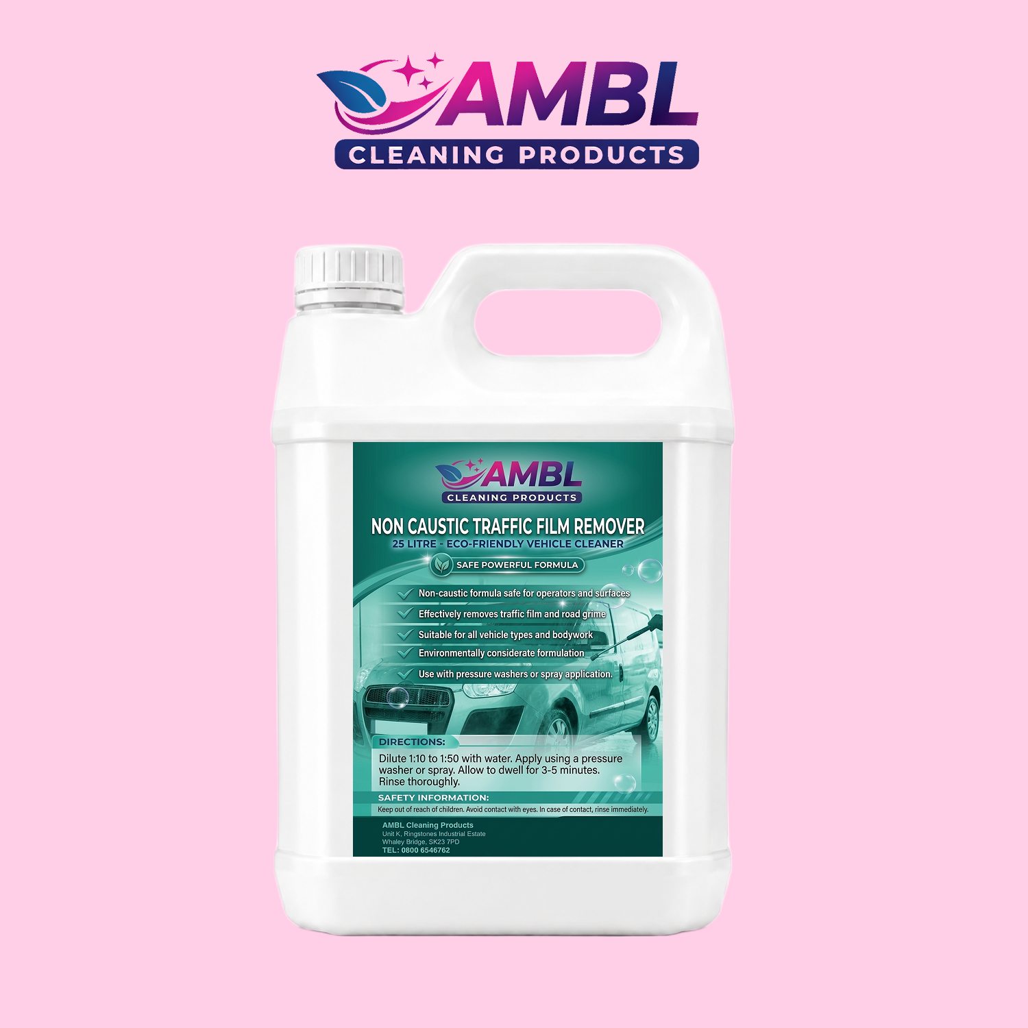 Non Caustic Traffic Film Remover an Wax 25ltr
