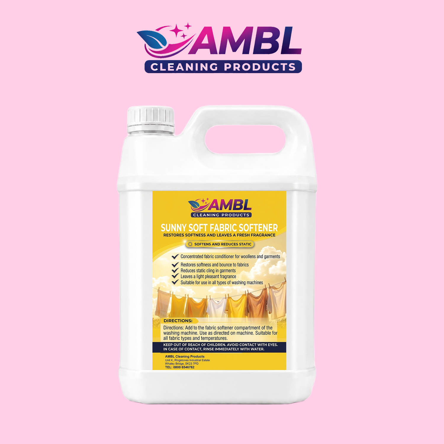 Sunny soft fabric softener 5 ltr