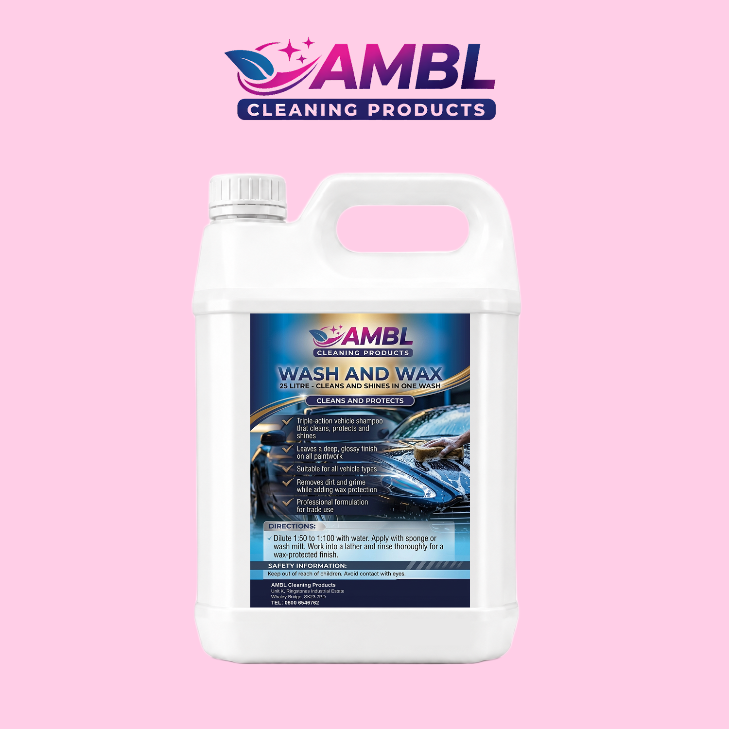 Wash and wax 25ltr