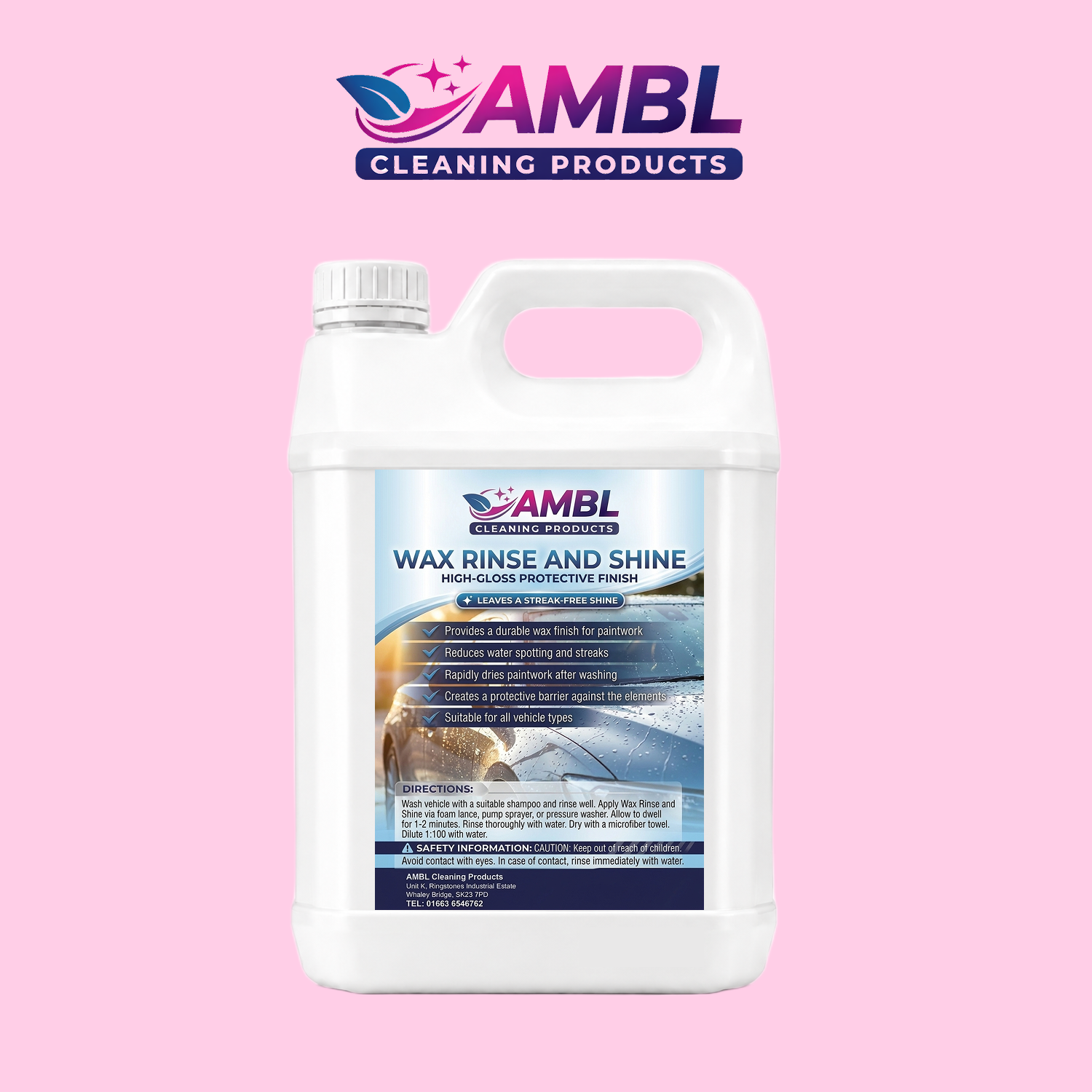 Wax, Rinse and Shine  25ltr