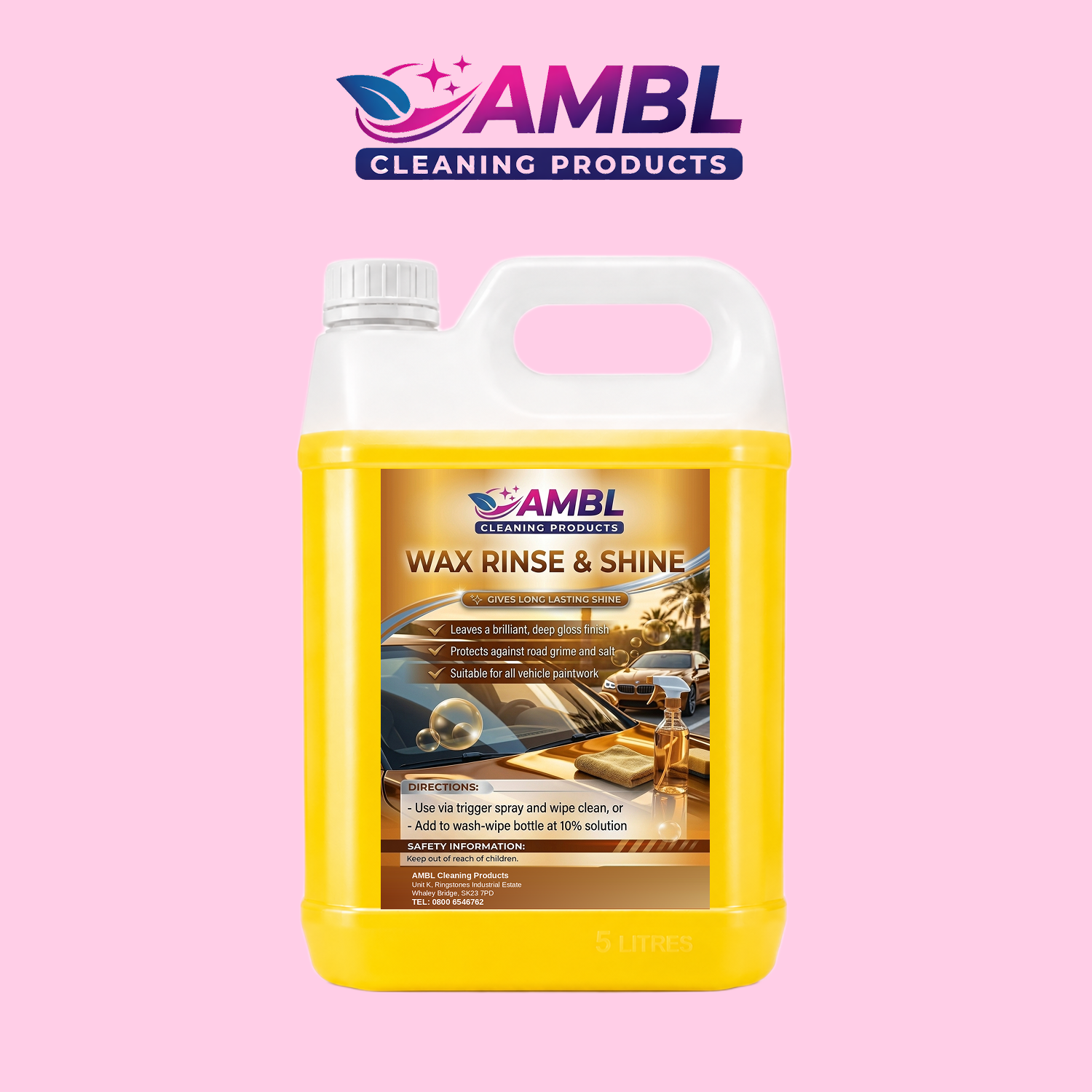 Wax Rinse and Shine 5ltr